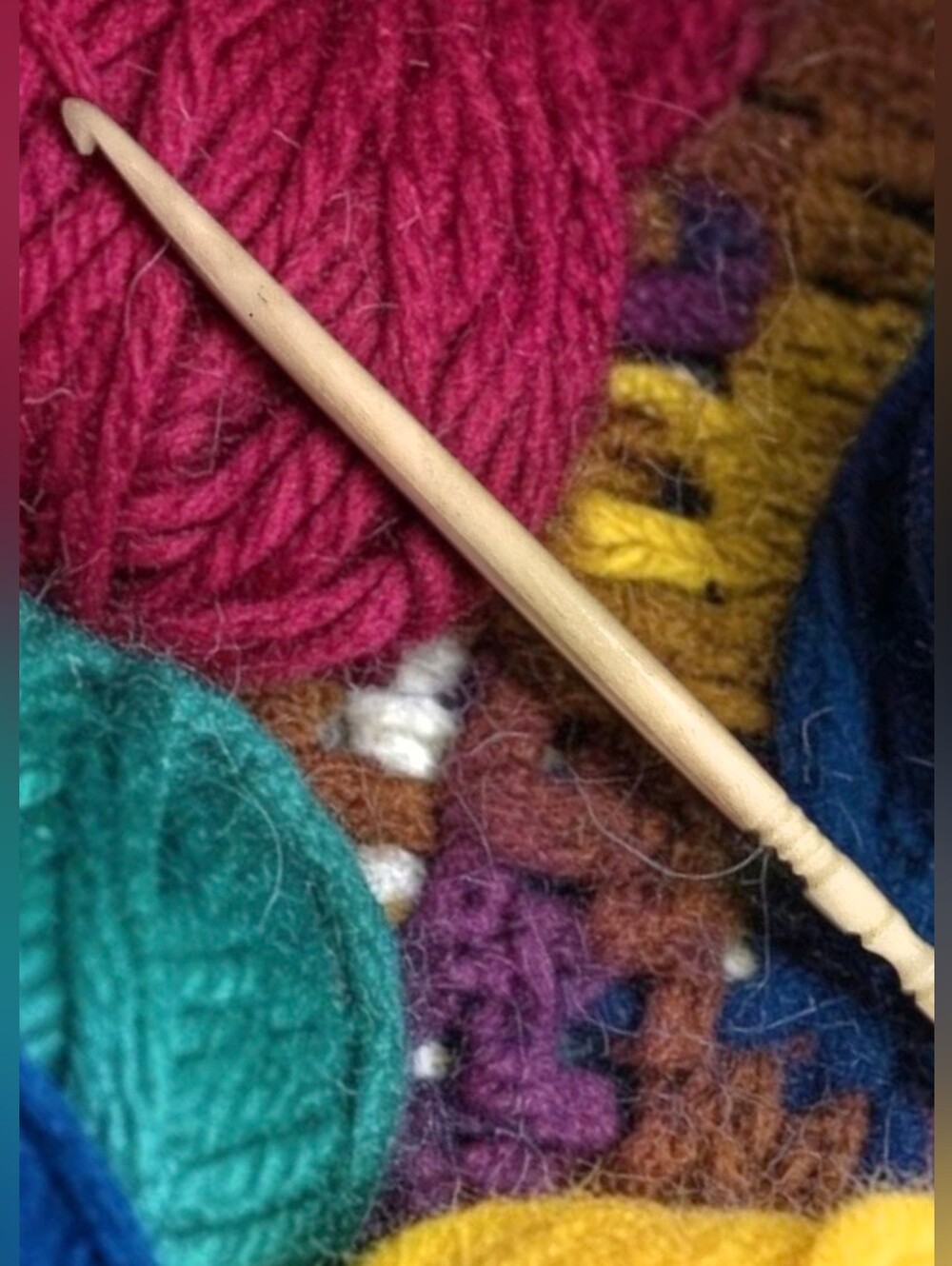 Vintage Bone Crochet Hook